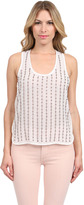 Thumbnail for your product : Parker Calvin Studded Racerback Tank in White