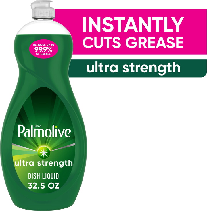 Palmolive Ultra Strength Liquid Dish Soap, Cuts Grease and Grime, No Soaking Needed, 32.5 fl oz
