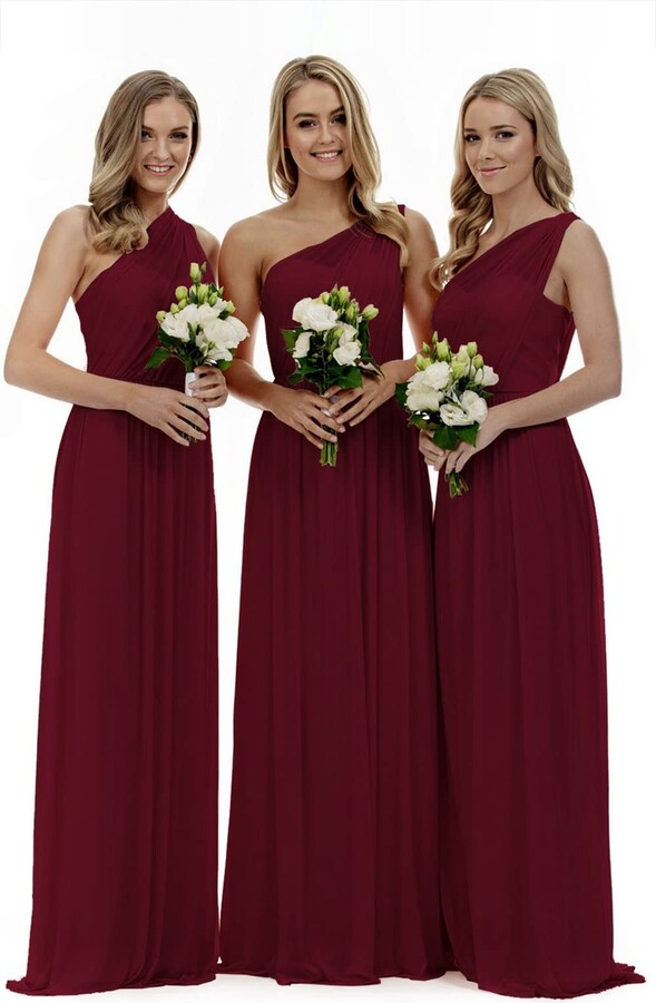 Lecureler Long One Shoulder Prom Bridesmaid Dress Lilac Size 6 ShopStyle