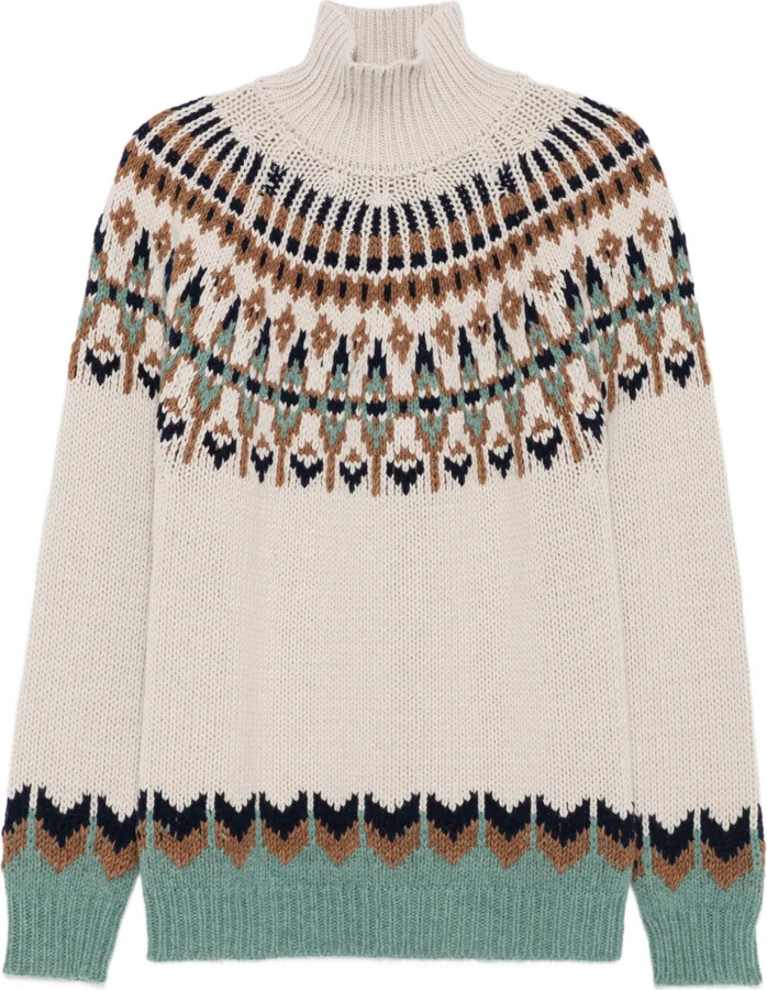 Dondup Fair-Isle Turtleneck Sweater