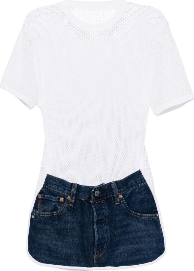 Bless mesh short-sleeve T-shirt