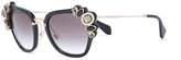 Thumbnail for your product : Miu Miu Eyewear Runway stone-embellished sunglasses