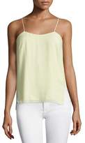 Thumbnail for your product : Halston Square-Neck Tank W/Side Slits, Pistachio