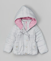Thumbnail for your product : Silver Ruffle Puffer Coat - Infant, Toddler & Girls