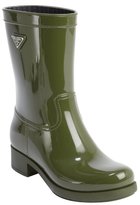Thumbnail for your product : Prada Sport olive rubber rain boots