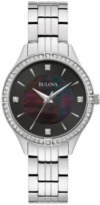 Bulova Women's Silver Watches | ShopStyle