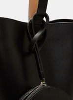 Thumbnail for your product : Building Block Women’s Toggle Tied Leather Basket Bag in Black