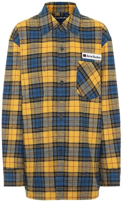 Acne Studios Checked cotton-flannel shirt