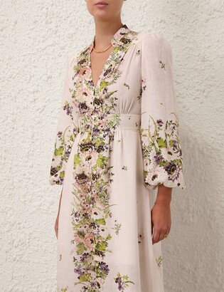 【Zimmermann】HALLIDAY PLUNGE MIDI DRESS プランジ ミディ Zimmermann Halliday Plunge Mini Dress | Shopbop