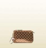 Thumbnail for your product : Gucci Shiny Microguccissima Leather Key Case Pouch