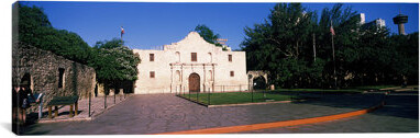Facade of a building, The Alamo, San Antonio, Texas, USA #2 by Panoramic Images - Gallery-Wrapped Canvas Giclee Print