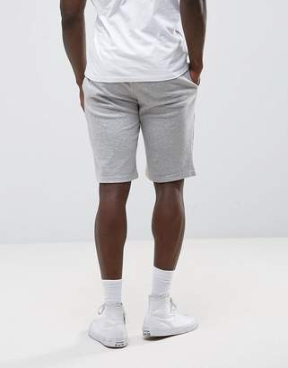 Tommy Hilfiger Double Cuff Logo Sweat Shorts In Grey