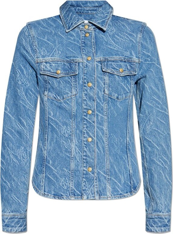 Ganni Long-Sleeved Denim Shirt