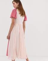 Thumbnail for your product : Sister Jane midi dress with ruffles in colour block