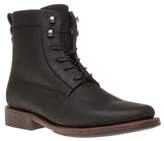 Thumbnail for your product : Sole New Mens Black Harden Leather Boots Lace Up