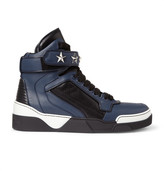 Thumbnail for your product : Givenchy Tyson High Top Leather Sneakers with Stars
