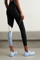 Thumbnail for your product : P.E Nation Retriever Appliqued Color-block Stretch Leggings - Black