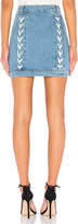 Thumbnail for your product : Endless Rose Lace Up Denim Skirt.
