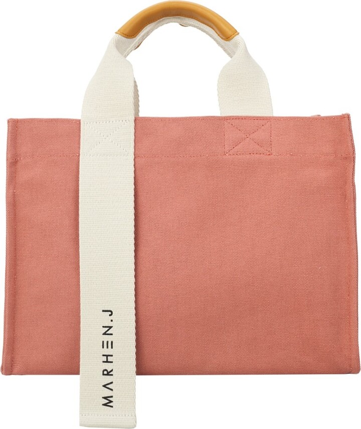 MARHEN.J Canvas Tote Bag Rico Comfort Indi Pink ShopStyle