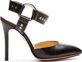 Thumbnail for your product : Charlotte Olympia Black Harness Domina Pumps