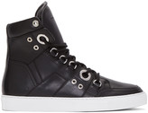 Thumbnail for your product : Diesel Black Gold Black Leather High-top Sneakers