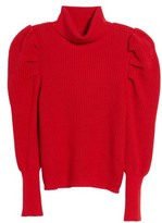 Thumbnail for your product : Leith Women's Puff Sleeve Turtleneck Sweater