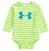 Thumbnail for your product : Under Armour Infant Boy's Big Logo Stripe Bodysuit