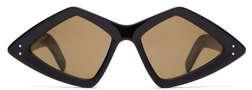 Gucci Diamond Acetate Sunglasses - Black - ShopStyle