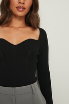 Thumbnail for your product : NA-KD Chest Detail Knitted Long Sleeve Sweater