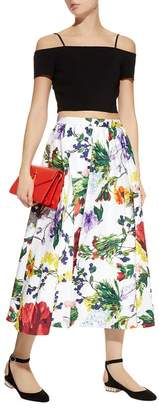 Alice + Olivia Earla Floral Midi Skirt