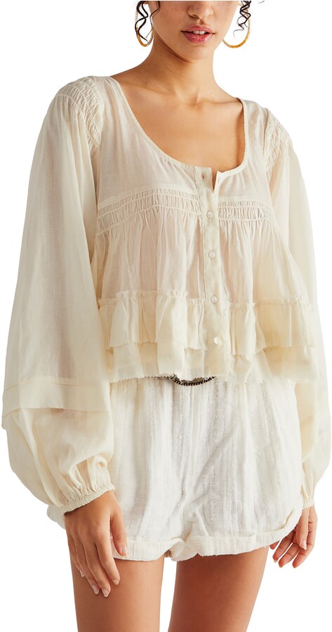 Free People White Women's Long Sleeve Tops | Shop the world's 