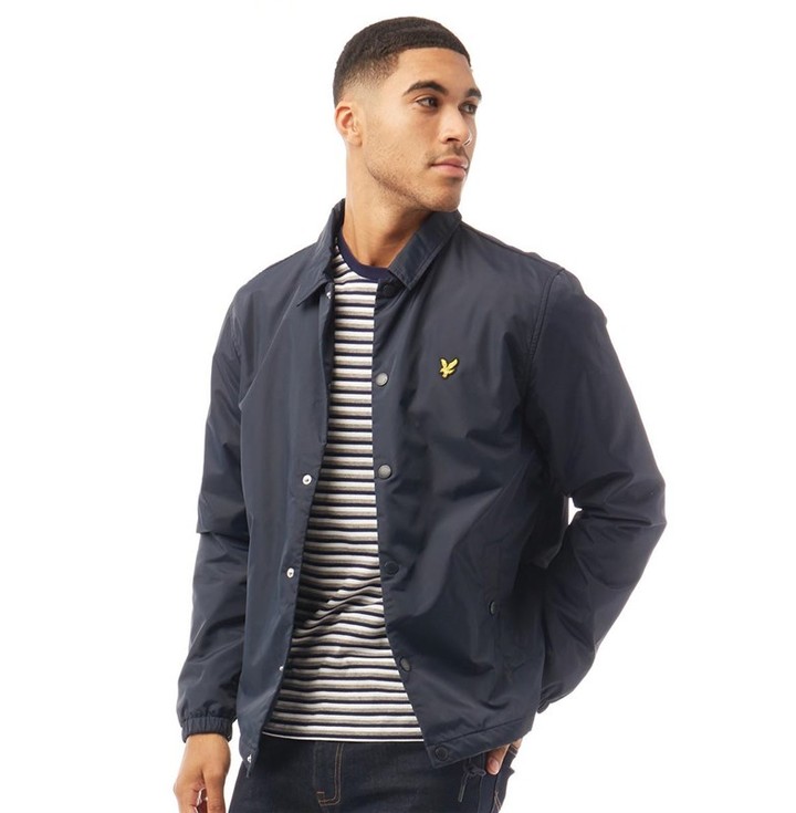 lyle and scott vintage mens bomber jacket navy jacket