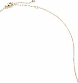 David Yurman 18kt yellow gold K Initial Charm diamond necklace