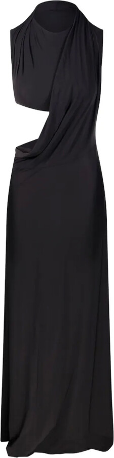 Amazuìn Cut-Out Draped Dress