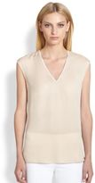 Thumbnail for your product : Piazza Sempione Contrast-Trim Top