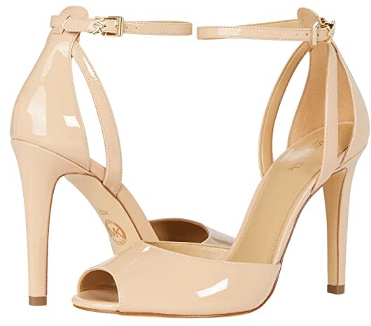 ankle strap open toe heels