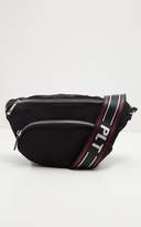 Thumbnail for your product : PrettyLittleThing Black Tape Bum Bag