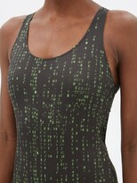 Thumbnail for your product : Vetements Code-print Racerback Swimsuit