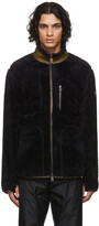 Thumbnail for your product : Moncler Black Recycled Fleece Zip-Up Sweater