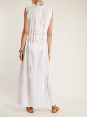Melissa Odabash Talitha Tie Waist Eyelet Lace Dress - Womens - White