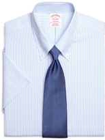 Thumbnail for your product : Brooks Brothers Non-Iron Madison Fit Short-Sleeve Tonal Stripe Dress Shirt