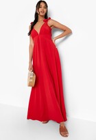 Thumbnail for your product : boohoo Textured Plisse Strappy Maxi Dress