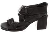 Thumbnail for your product : AllSaints Square-Toe Mid-Heel Sandals