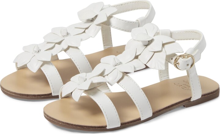 Janie and Jack Girls Flower Sandal (Toddler/Little Big Kid) Flat