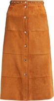 Thumbnail for your product : Miu Miu Studded Suede Skirt