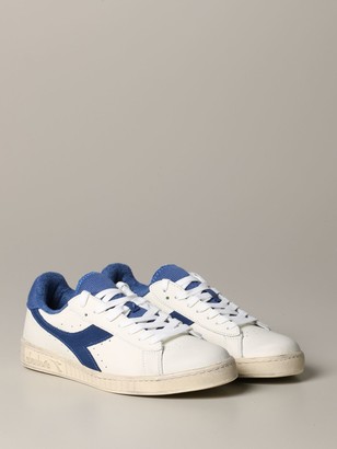 Diadora Game L Low Sneakers In Leather With Logo