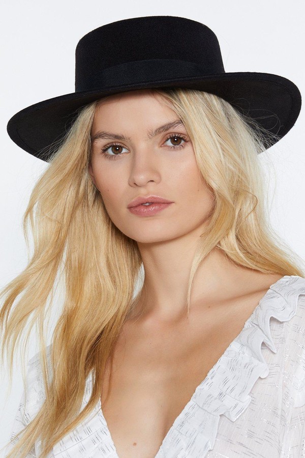 Nasty Gal Womens Flat Top Wide Brim Hat - ShopStyle