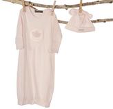 Thumbnail for your product : Barefoot Dreams Infant Gown & Hat Deluxe Set- Pink Happy Girl