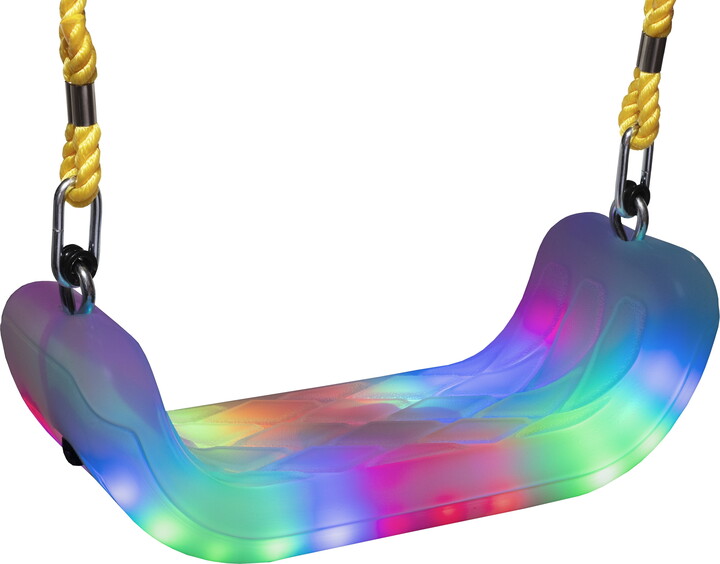 XDP Recreation Firefly LED Lighted Swing. Motion Sensor Kids Swing Seat Accessory.