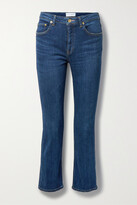 Thumbnail for your product : Tu es mon Trésor + Net Sustain The Rose Quartz Cropped High-rise Straight-leg Jeans - Mid denim